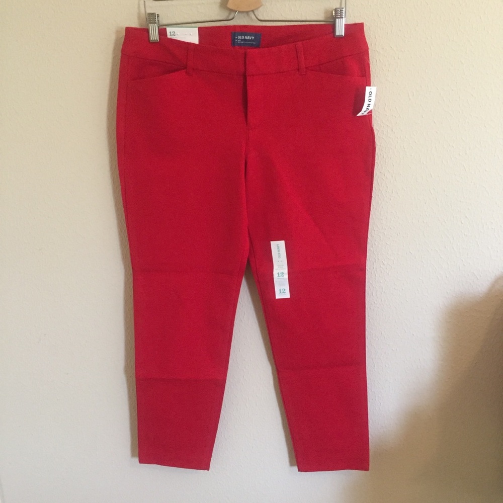 NWT Old Navy “Pixie” pants in red